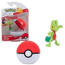 Mini Figura Pokémon Treecko Clip N Go Colecionável Sunny - Sunny Brinquedos