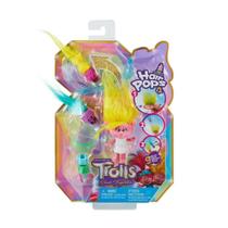 Mini Figura Trolls Viva 7cm Hair Pops C/ Acessórios Mattel