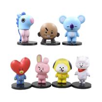 Mini Figuras BT21 De 6cm, 7 Peças, Modelo Koya Kpop, Acessórios Criativos De Mesa, Presente De