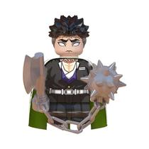 Mini Figuras De Ação De Anime Demon Slayer Tanjirou Nezuko Zenitsu Rui Iguro Obanai Brinquedo