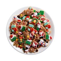 Mini Figuras De Natal Em Resina: Papai Noel, Árvores, Alces, Bonecos De Neve, Sinos, Cabochões Para