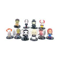 Mini Figuras De Pesadelo Antes Do Natal 7cm Jack Skellington Modelo De Boneco De Halloween