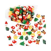 Mini Figuras De Resina De Natal 20pcs, Renos E Papai Noel Fofos, Ornamentações Para Árvore De Natal,