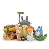 Mini Figure Toy Miyazaki Totoro Mei Sister Bus, conjunto de 6 Mini Figure Toy Miyazaki Totoro Mei Sister Bus, conjunto de 6