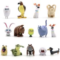 Mini Figure Toy Secret Pets 12 peças de PVC de 3 a 7 cm para coleção