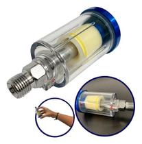 Mini Filtro De Ar Para Engate De Pintura Rosca 1/4