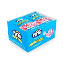 Mini Fini Gelatinas Dentaduras Framboesa Doce Caixa C/ 12