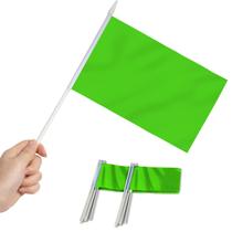 Mini Flag Anley Green, pacote com 12 polegadas, 5 x 8 polegadas com capota e lança