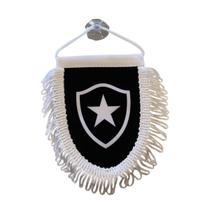 Mini Flâmula Oficial Botafogo com franja e ventosa Preta