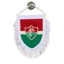 Mini Flâmula Oficial Fluminense com franja e ventosa Verde