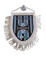 Mini Flâmula Oficial Grêmio Azul com franja e ventosa Mini Flâmula Oficial Grêmio Azul com franja e ventosa