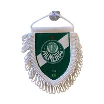 Mini Flâmula Oficial Palmeiras Verde com franja e ventosa