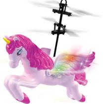 Mini-Flight Unicórnio Rosa Helicóptero Drone Voador Sensor Mão Original Mini-Flight Unicórnio Rosa Helicóptero Drone Voador Sensor Mão Original