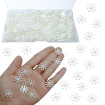 Mini flocos de neve de resina de Natal Confetti DANUDON 200 unidades