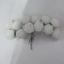 Mini Flor Rosa Florezinhas de EVA C/144 Peças Artesanato Lembrancinha Buquê - CR6745