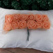 Mini Flor Rosa Florezinhas de EVA C/144 Peças Artesanato Lembrancinha Buquê - CR6745