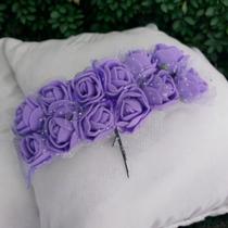 Mini Flor Rosa Florezinhas de EVA C/144 Peças Artesanato Lembrancinha Buquê - CR6745