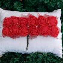 Mini Flor Rosa Florezinhas de EVA C/144 Peças Artesanato Lembrancinha Buquê - CR6745