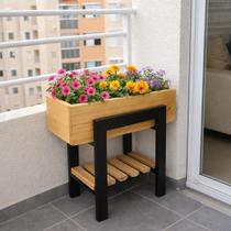 Mini Floreira Moderna com Suporte Perfeita para Decorar e Cultivar Plantas