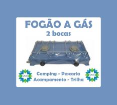 Mini Fogão 2 Bocas Portátil a Gás - ul - Camping