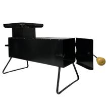 Mini Fogão a Lenha Portátil de 1 Boca com Paneleiro Dragão Camping