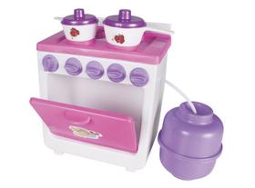 Mini Fogão Cozinha com Acessorios Brinquedos Faz de Conta Divertidos Meninas Lua de Cristal Infantil
