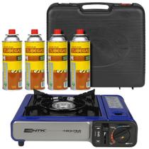 Mini Fogao Fogareiro Portatil Nautika Frontier Flex + 4 TubeGas 227gr Mini Fogao Fogareiro Portatil Nautika Frontier Flex + 4 TubeGas 227gr