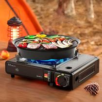 Mini Fogareiro a Gás Portátil Multiuso para Camping e Viagem Compacto, Prático e Resistente Mini Fogareiro a Gás Portátil Multiuso para Camping e Viagem Compacto, Prático e Resistente