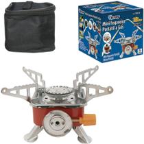 Mini fogareiro / fogao a gas portatil controle manual chama + botao acendimento bolsa - WESTERN Mini fogareiro / fogao a gas portatil controle manual chama + botao acendimento bolsa - WESTERN