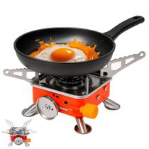 Mini Fogareiro Fogão Gás Portátil Dobrável Fogo Automático