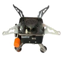 Mini Fogareiro Fogão Portátil Dobrável Camping Gás 1 Boca Bestfer Mini Fogareiro Fogão Portátil Dobrável Camping Gás 1 Boca Bestfer