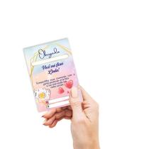 Mini folheto Agradecimento pela compra, mimo cliente, tag Variados