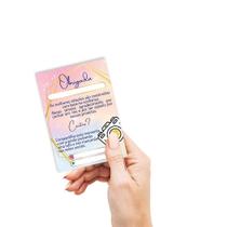 Mini folheto Agradecimento pela compra, mimo cliente, tag Variados