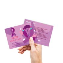 Mini folheto Março Lilás - Prevenção ao colo de utero