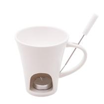 Mini Fondue De Porcelana Ivy Branca 200Ml - Lyor