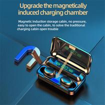 Mini fone de ouvido sem fio Bluetooth 5.0 fone de ouvido esportivo caixa de carregamento portátil