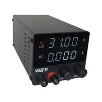 Mini Fonte de Alimentação de Bancada Regulável 30V 5A Voltti SPS F305 Display 4 Dígitos Bivolt