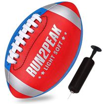 Mini Football RUN2PEAK 8" em couro PU macio e leve para crianças