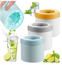 Mini Forma De Gelo Molde De Silicone 60 Cubos Balde Redondo Mini Forma De Gelo Molde De Silicone 60 Cubos Balde Redondo
