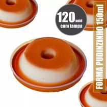 Mini forma de pudim Forneável, 120 unid para 1 receita capacidade 150ml