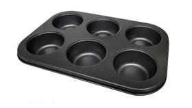 Mini Forma p/ Cupcake Aço Laminado 6 Cavidades Antiaderente Mini Forma p/ Cupcake Aço Laminado 6 Cavidades Antiaderente