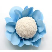 Mini Forminha Margarida Azul Claro com 40 unidades