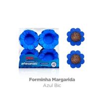 Mini Forminha Margarida Azul escuro com 40 unidades