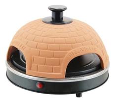 Mini Forno Eletrico De Pizza Portatil 127V - Marrom-Claro