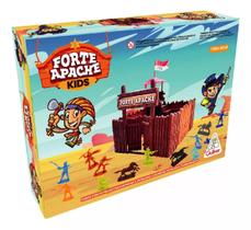 Mini Forte Apache Kids 16 Peças & 15 Figuras - Gulliver 0049 Mini Forte Apache Kids 16 Peças & 15 Figuras - Gulliver 0049