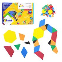 Mini Frações no Hexágono EVA Matemática Didático