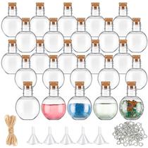 Mini frascos de poções de plástico Bokon, pacote de 25, 30 ml com rolhas Mini frascos de poções de plástico Bokon, pacote de 25, 30 ml com rolhas