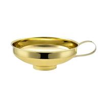 Mini Funil De Aço Inoxidável De Boca Larga, Cor Dourada, Para Enchimento De Garrafas, Uso Na
