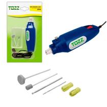 Mini Furadeira Drill 12 Volts 7 Acessórios Artesanato Tozz