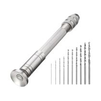 Mini Furadeira Manual 0.8-3.0mm, Ferramenta Rotativa Para Marcenaria, Broca Helicoidal, Reparação De